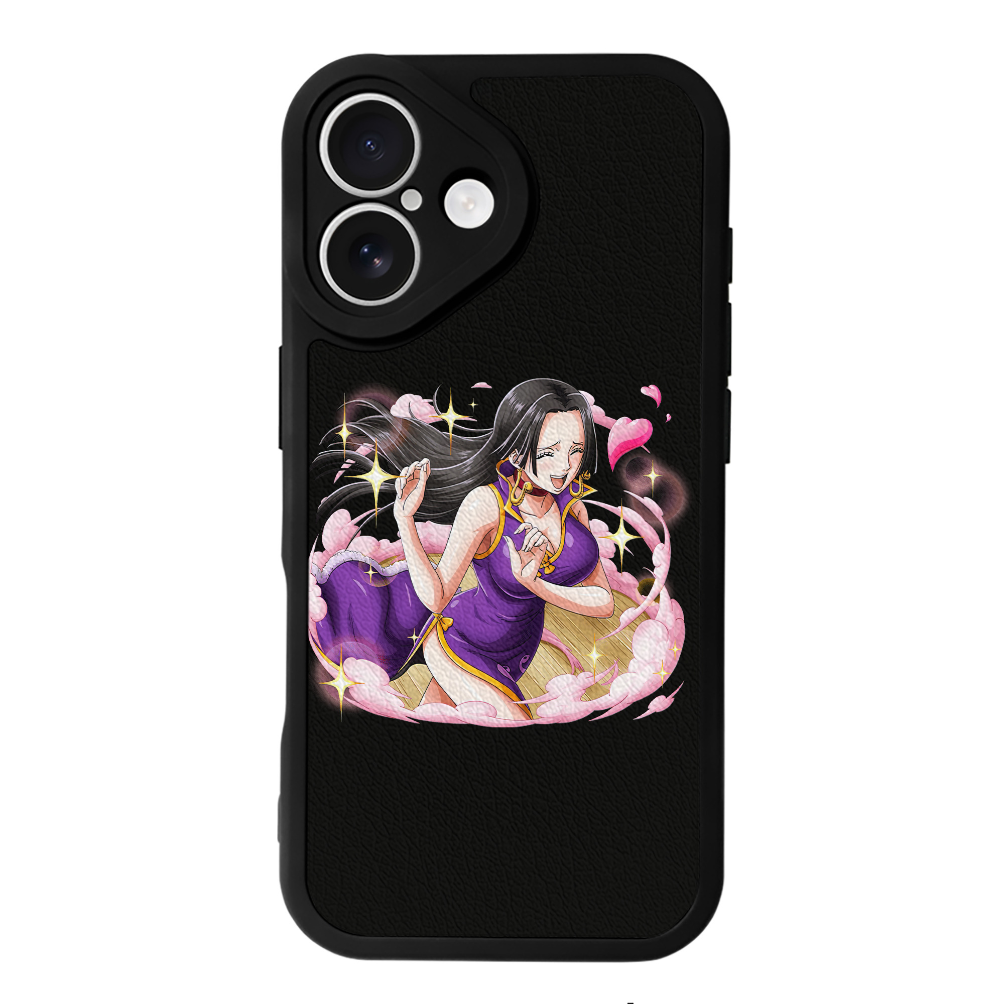 （画像用） ワンピース ボア・ハンコック ONE PIECE Boa·Hancock 【iPhone 16シリーズ対応】シリコンスマホケース（レザー調） 材質：シリコン